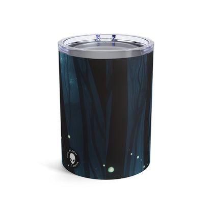 "Guided by Fireflies: A Forest's Secret Lightshow" - The Alien Tumbler 10oz