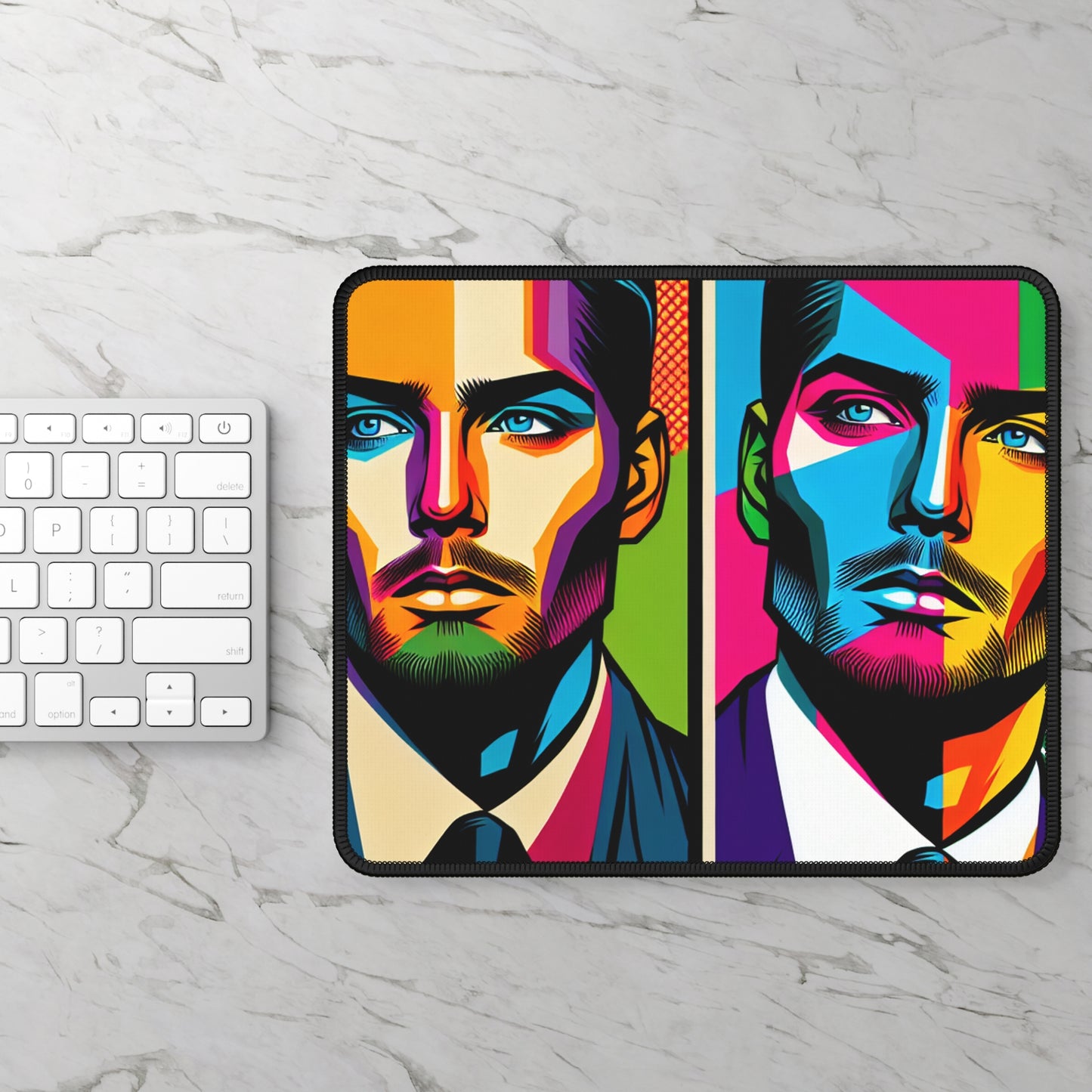 "Celebrity Pop Art Portrait" - The Alien Gaming Mouse Pad Pop Art Style