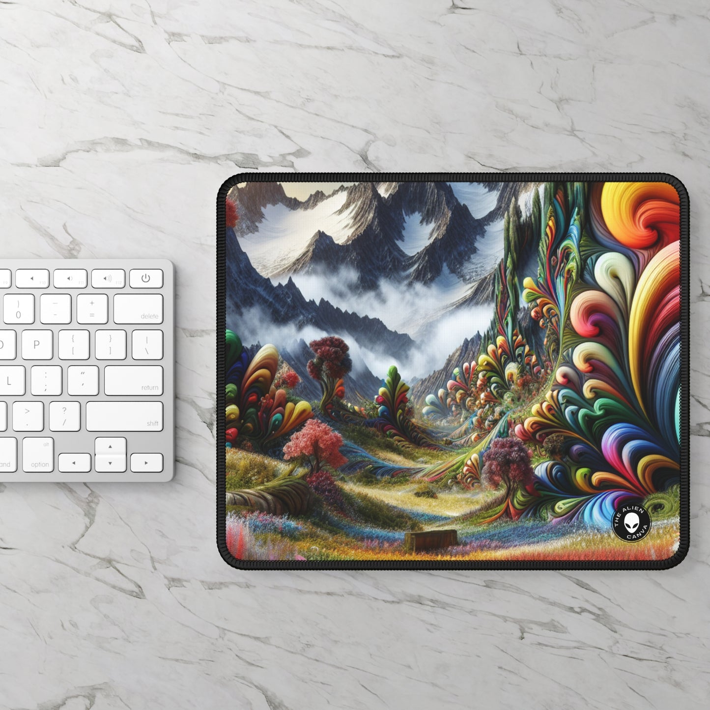 "Candy Mountains and Whimsical Valleys" - The Alien Gaming Mouse Pad