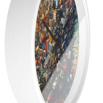 "Nightfall in the Neon City: A Hyper-Realistic Futuristic Metropolis" - The Alien Wall Clock Simulationism