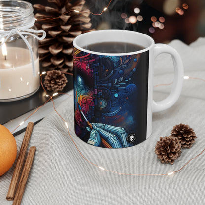 "Bosque Encantado: Una Obra Maestra del Arte Digital" - La Taza de Cerámica Alien 11oz Arte Digital