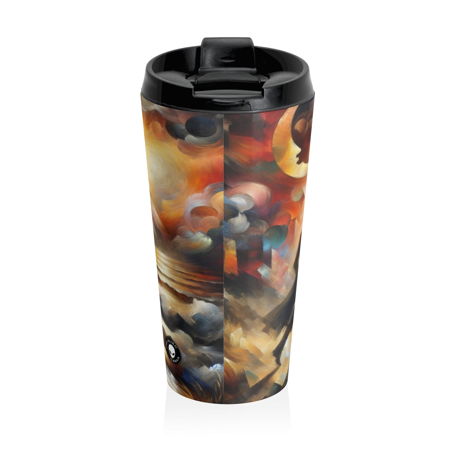 "Metamorphosis in the Enchanted Forest" - The Alien Stainless Steel Travel Mug Symbolism