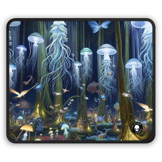 "Jellyfish Grove : une forêt fantastique luminescente" - Le tapis de souris Alien Gaming