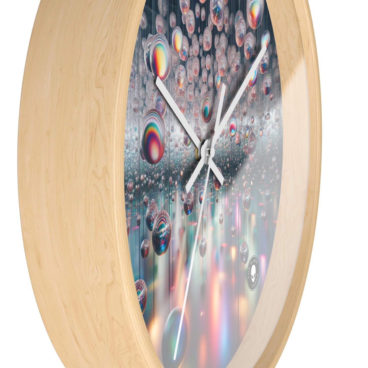 "Ephemeral Embrace: A Timeless Installation" - The Alien Wall Clock Installation Art