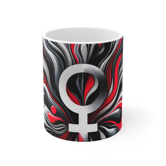 "Borders Broken: A Provocative Journey into Transgressive Art" - The Alien Ceramic Mug 11oz Transgressive Art