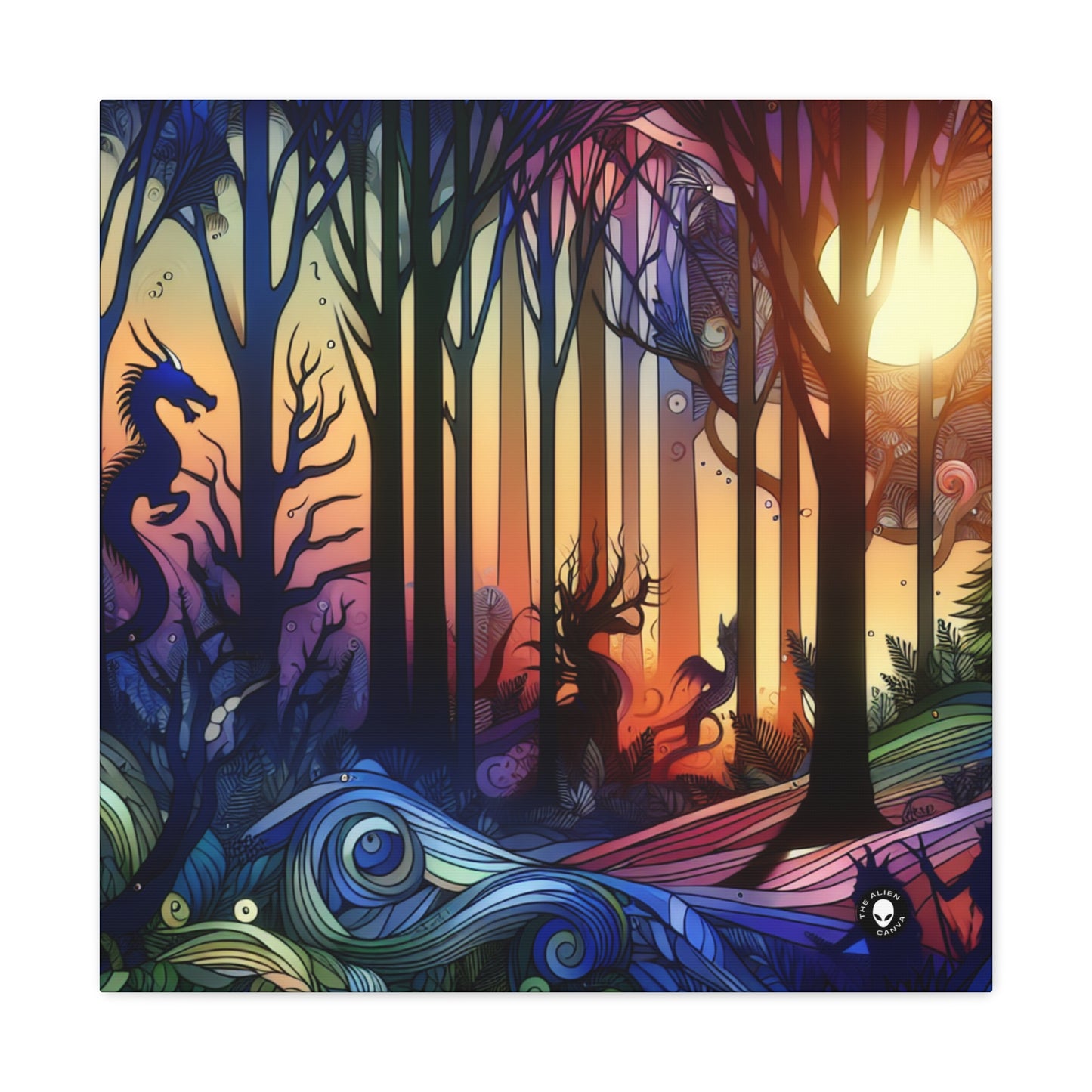 « Crépuscule mystique : créatures de la forêt » – The Alien Canva