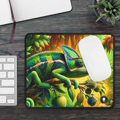 "Vibrant Woods and the Chameleon Camouflage" - The Alien Gaming Mouse Pad