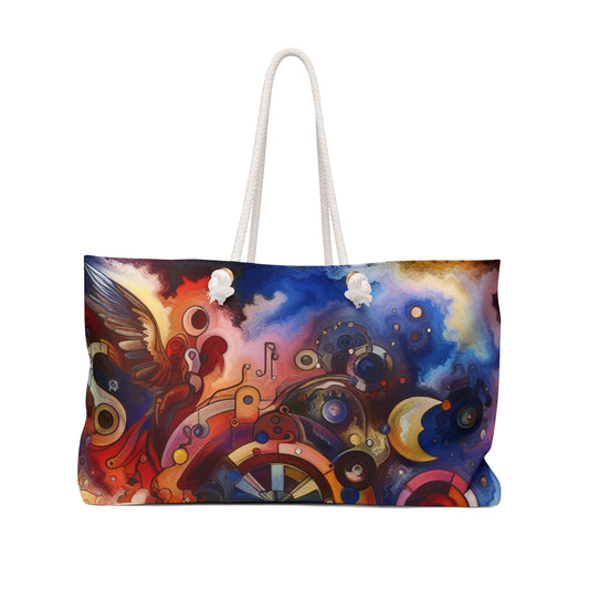 "Eternal Bloom and Fleeting Time" - The Alien Weekender Bag Symbolism