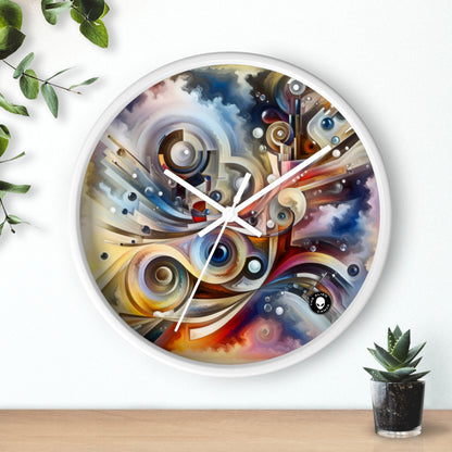 "La sinfonía mecánica de la naturaleza" - El reloj de pared alienígena Surrealismo abstracto