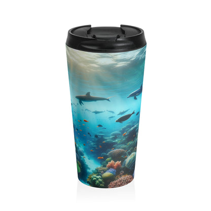 "Underwater Symphony" - The Alien Stainless Steel Travel Mug