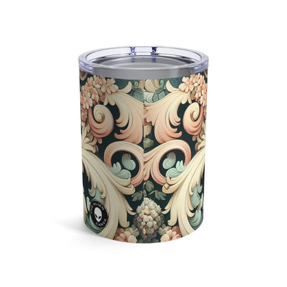 "Garden of Whimsy: A Rococo Fête" - The Alien Tumbler 10oz Rococo