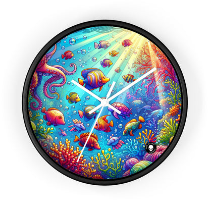 "Seaside Soiree: A Dance Party Under the Sea" - The Alien Wall Clock