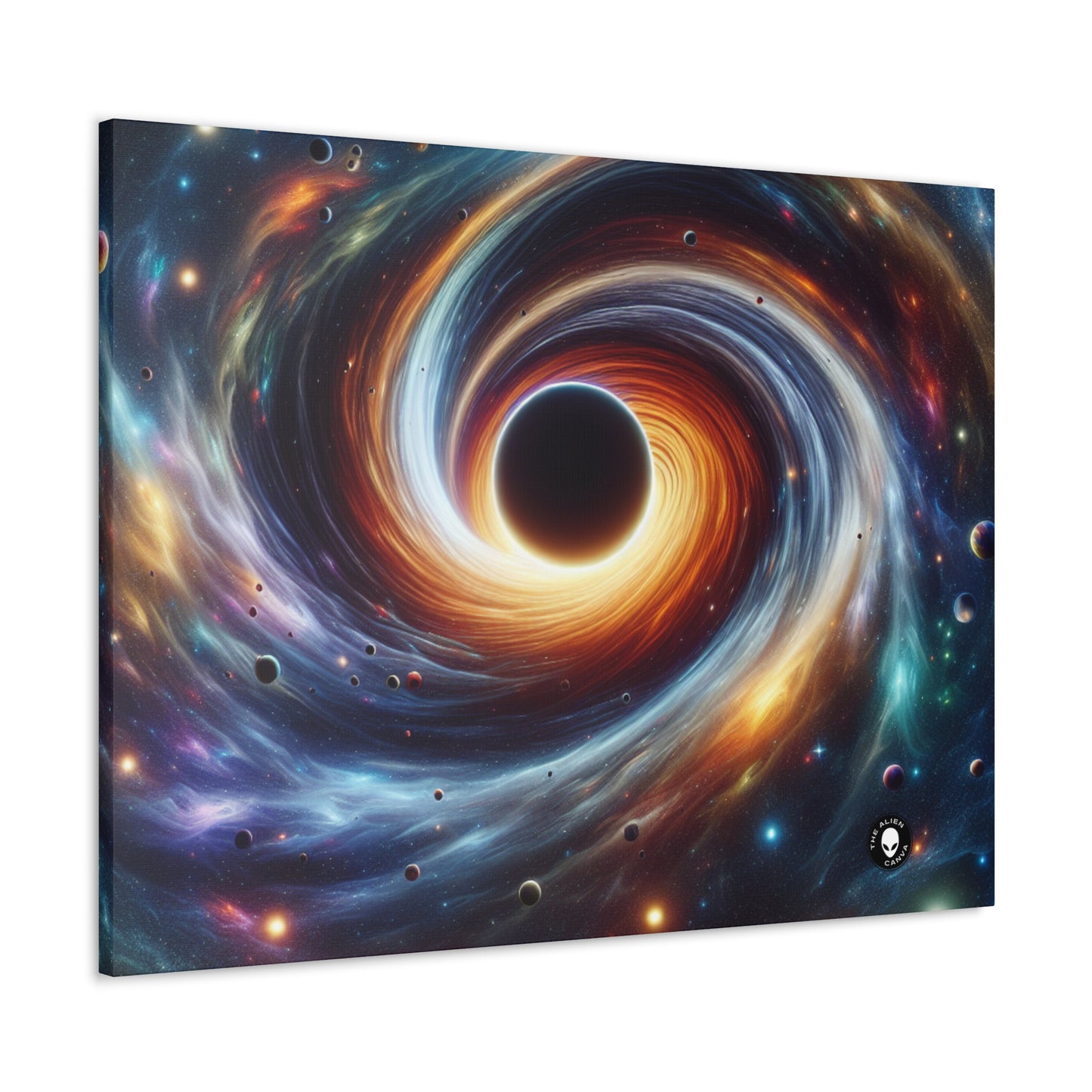 "Galactic Vortex: The Colorful Dance of Stars and Planets" - The Alien Canva