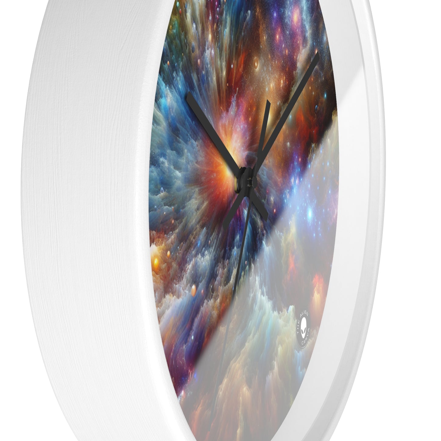 "Galactic Creation: A Kaleidoscope of Cosmic Wonder" - The Alien Wall Clock