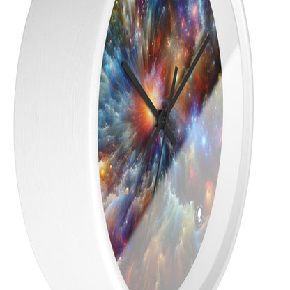 "Galactic Creation: A Kaleidoscope of Cosmic Wonder" - The Alien Wall Clock