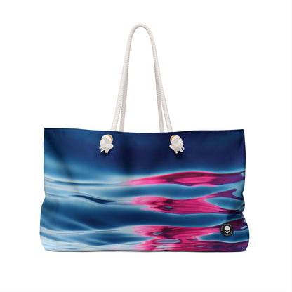 "The Pink Elephant in the Deep Blue Sea" - The Alien Weekender Bag A pink elefant floating in the ocean