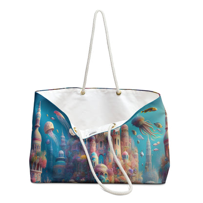 "Treasure of the Deep: A Fantastical Underwater City" - The Alien Weekender Bag