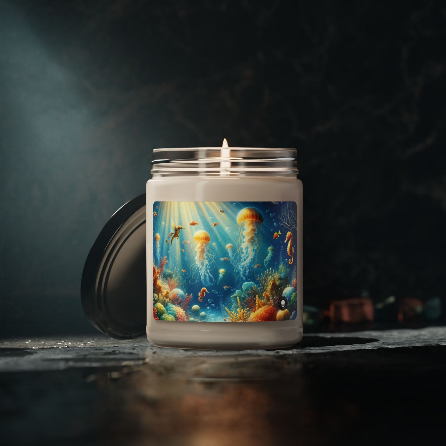 "Sunlit Serenity: A Magical Underwater Realm" - The Alien Scented Soy Candle 9oz