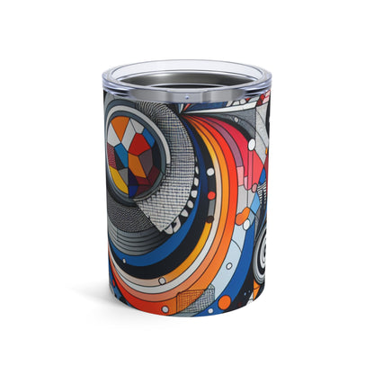 "ShapeSculptor: Interactive Geometric Art Creation" - The Alien Tumbler 10oz Interactive Art