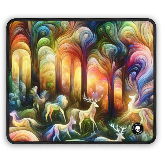 "Ethereal Enchantment: The Mystical Forest" - The Alien Gaming Mouse Pad