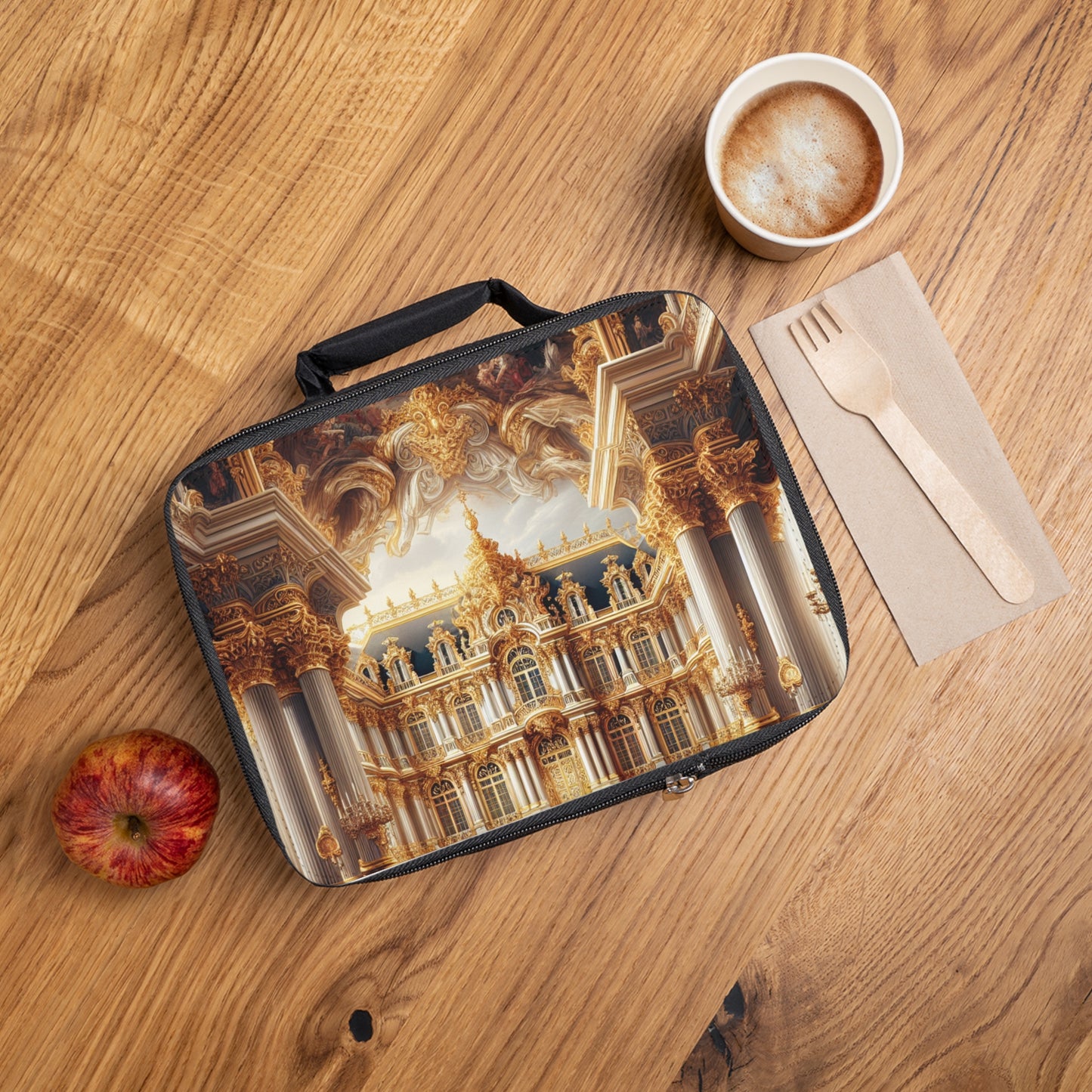 "Regal Splendor: A Gold-Plated Baroque Palace" - The Alien Lunch Bag Baroque Style