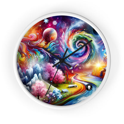 "Chronicles of Change: A Timeless Tapestry" - The Alien Wall Clock