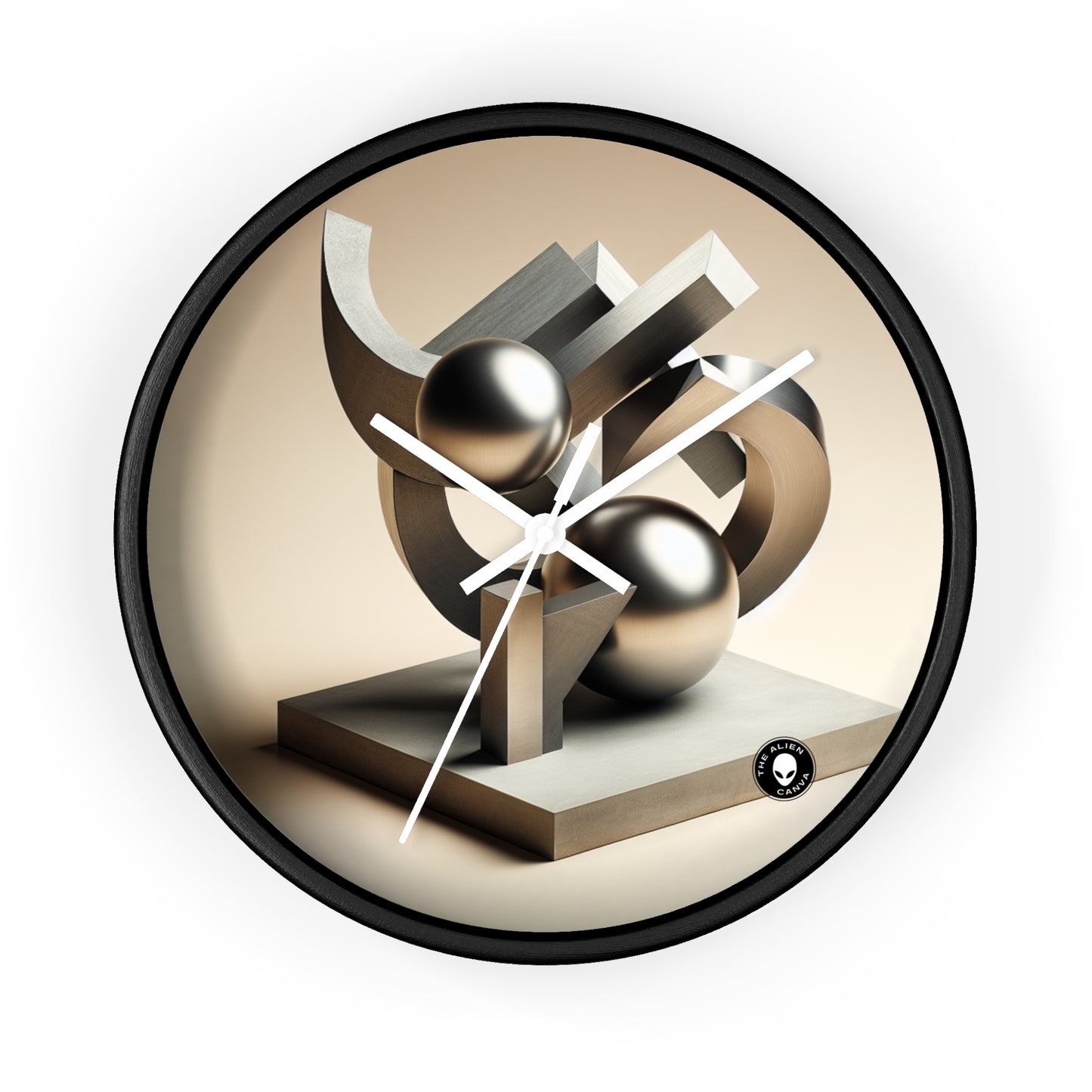 "Harmony in Nature: A Modernist Interpretation" - The Alien Wall Clock Modernist Sculpture