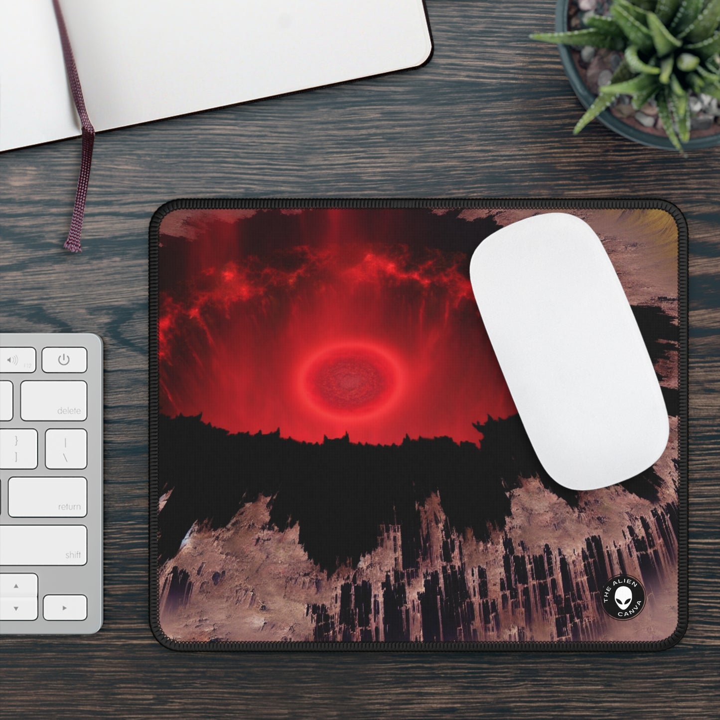 "Fallen Power: The Destruction of the Rings of Power" - The Alien Gaming Mouse Pad