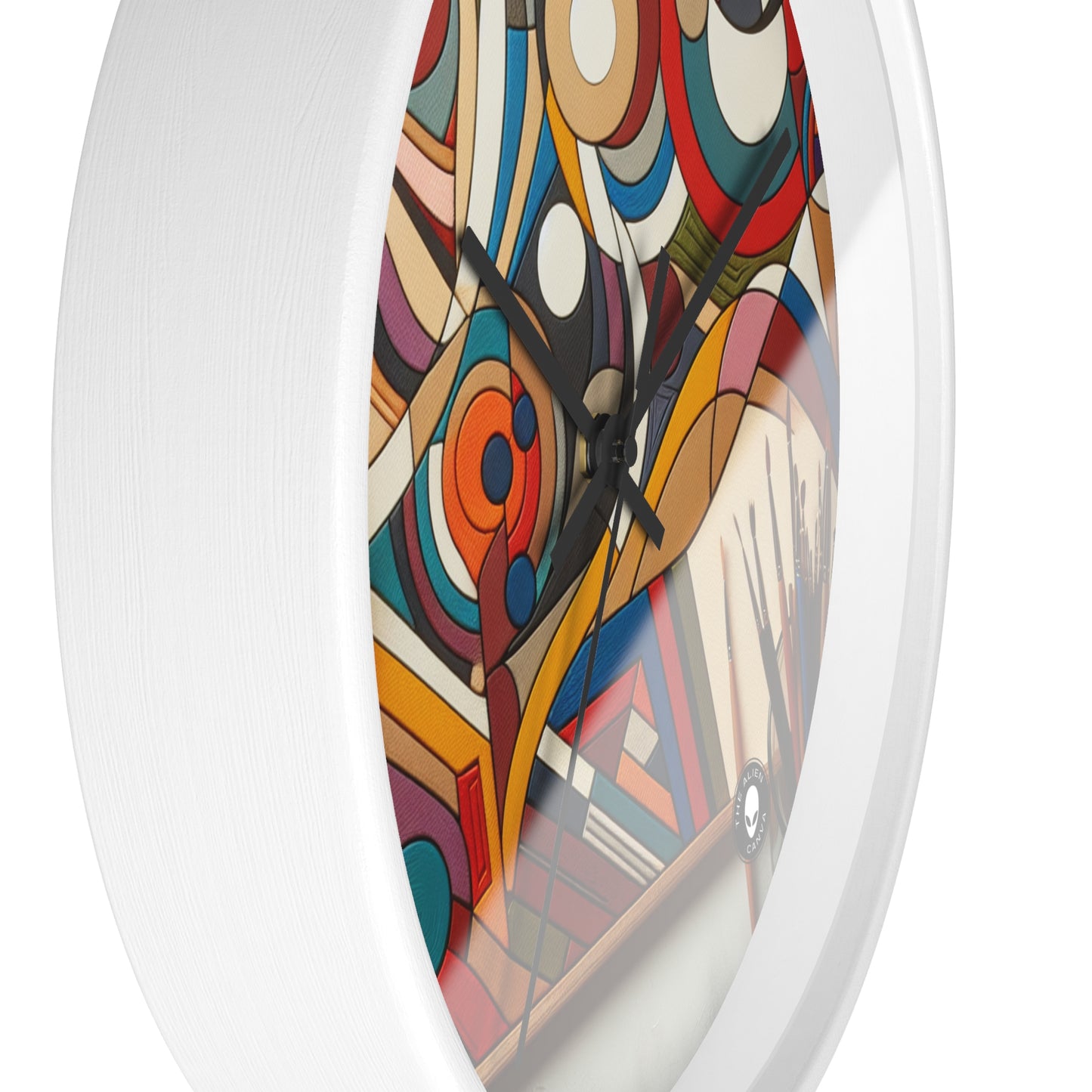 "Nightlife Chaos: A Dynamic Abstract Tribute to the City's Vibrant Energy" - The Alien Wall Clock Abstract Art