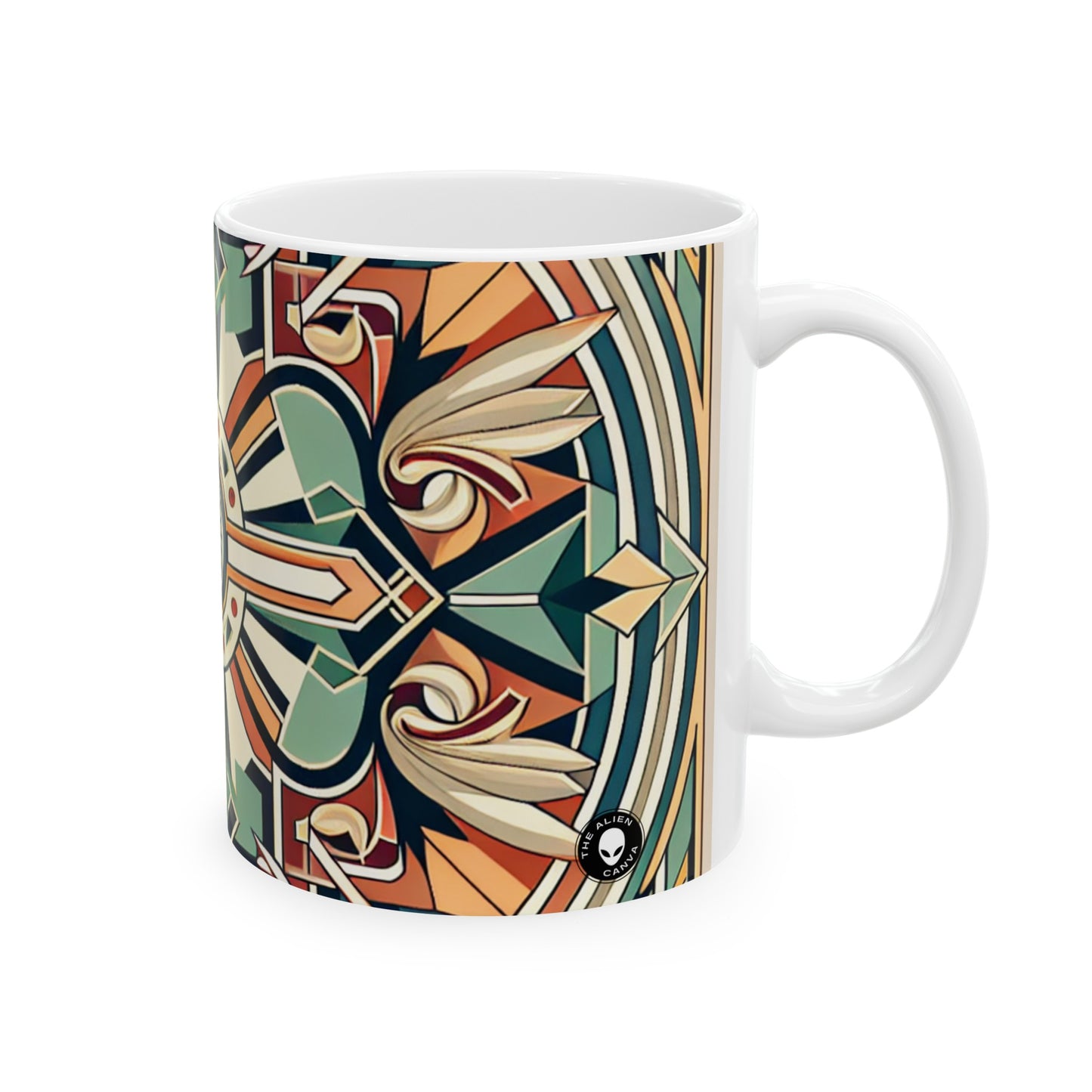 "Glamorous Art Deco Elegance: A Sparkling Evening" - The Alien Ceramic Mug 11oz Art Deco