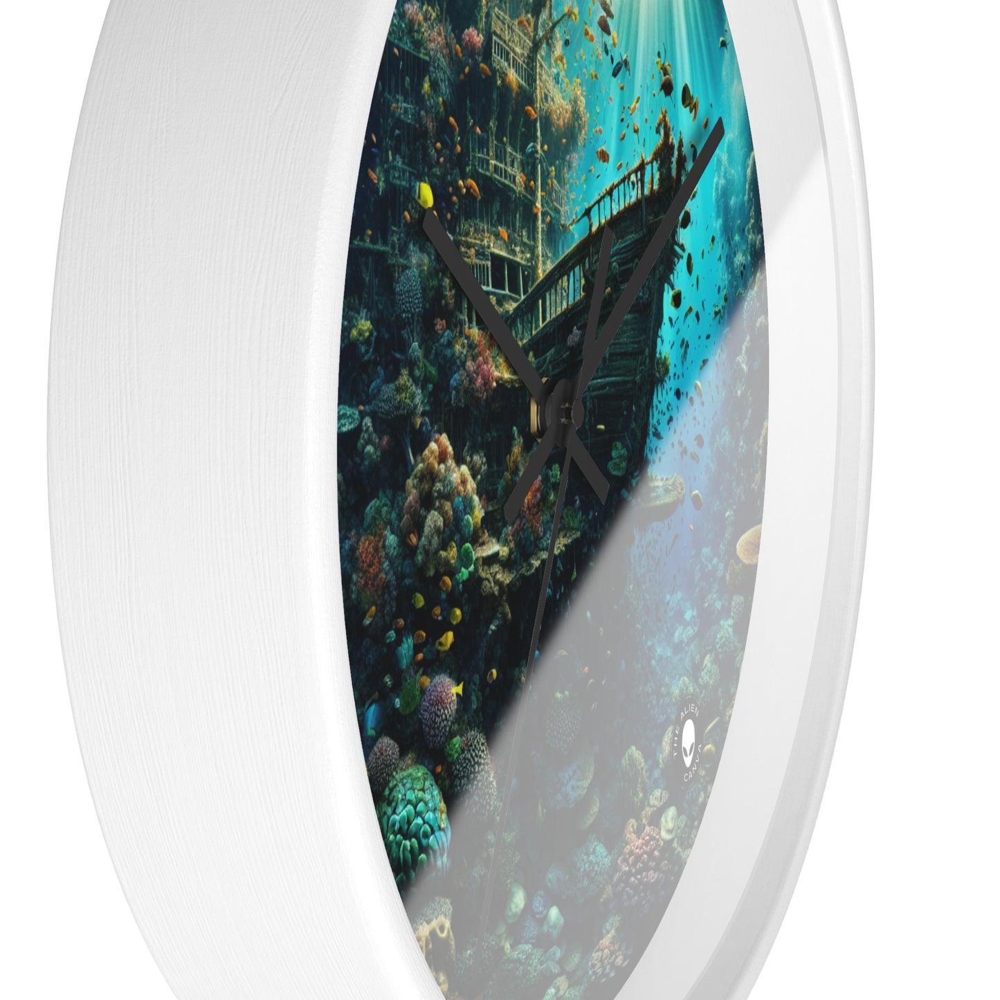 "Whimsical Underwater World" - The Alien Wall Clock