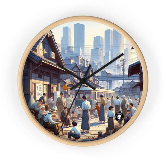 "Unity in Diversity: Community Garden" - The Alien Wall Clock Social Realism