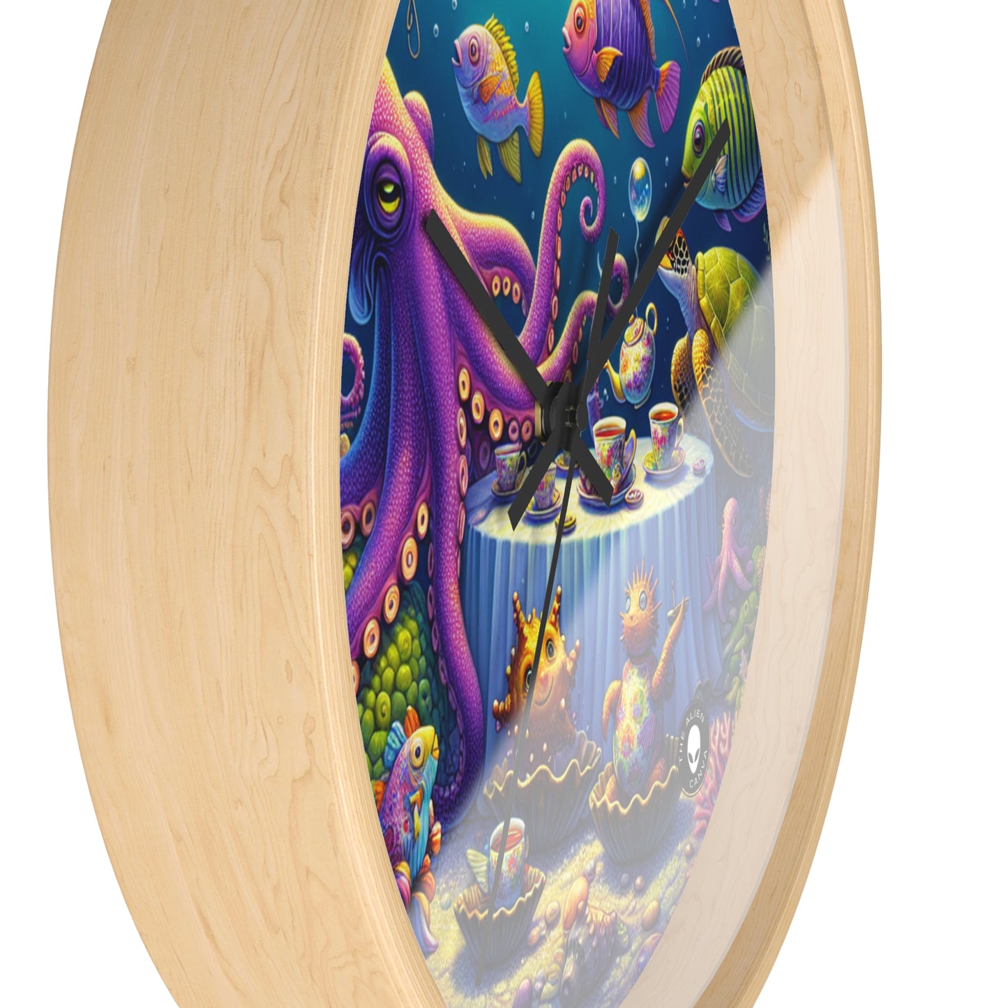 "Tea Time Under the Sea" - The Alien Wall Clock