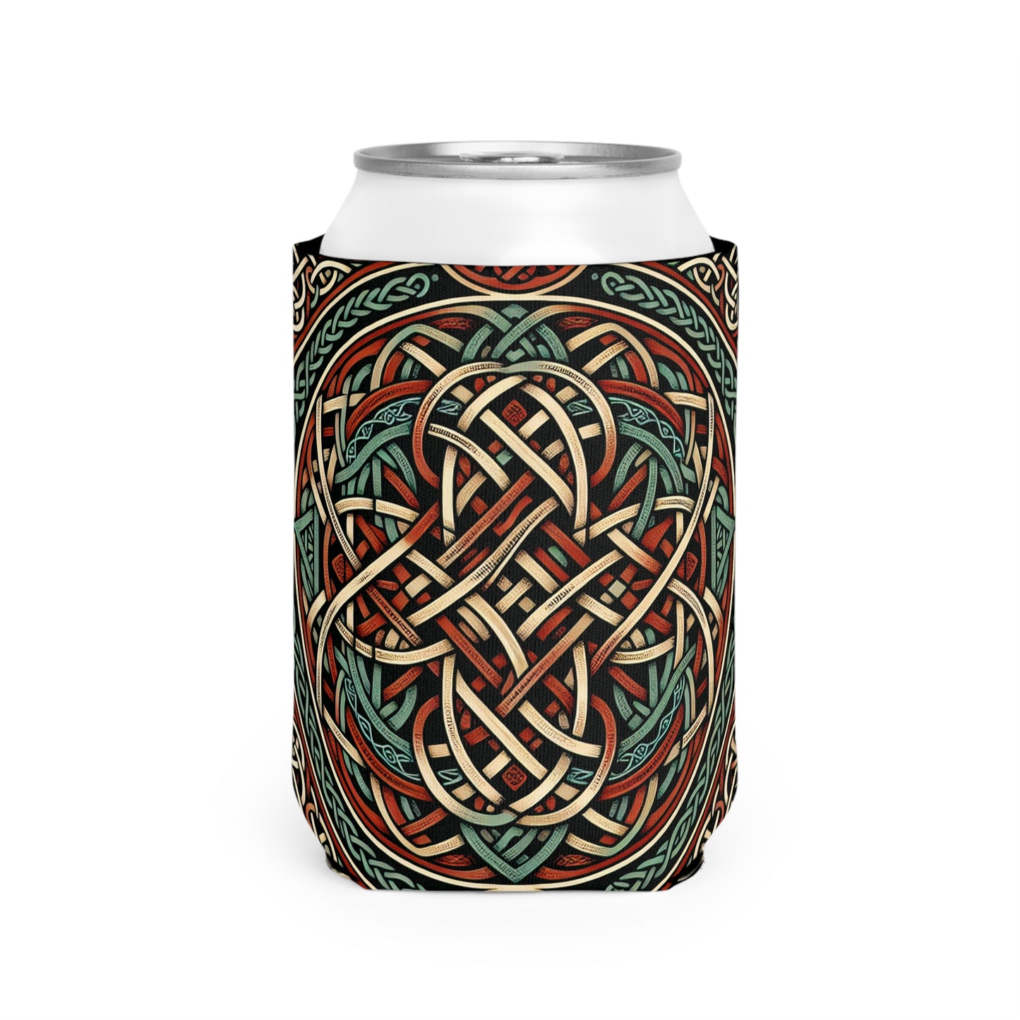 "Majestic Celtic Vision: A Mesmerizing Artwork Inspired by the Cliffs of Moher" - The Alien Can Cooler Sleeve Celtic Art