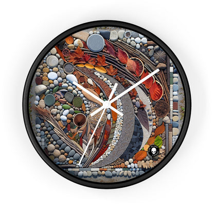 "Nature's Urban Canvas" - The Alien Wall Clock Land Art