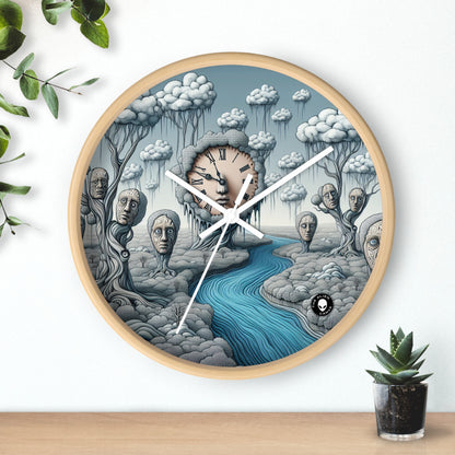 "Fantasy Wonderland: Where Time Bends and Trees Talk" - The Alien Wall Clock