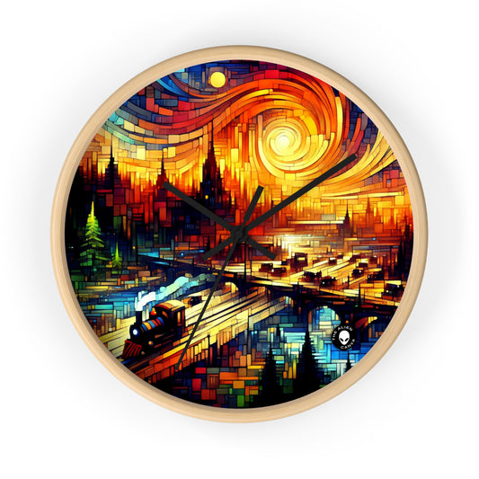 "A World Beyond: An Epic Fantasy Game Landscape" - The Alien Wall Clock Video Game Art