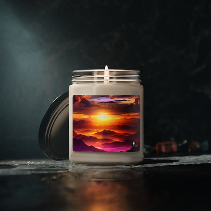 "Dawning Peaks: A Mountain Sunrise" - The Alien Scented Soy Candle 9oz