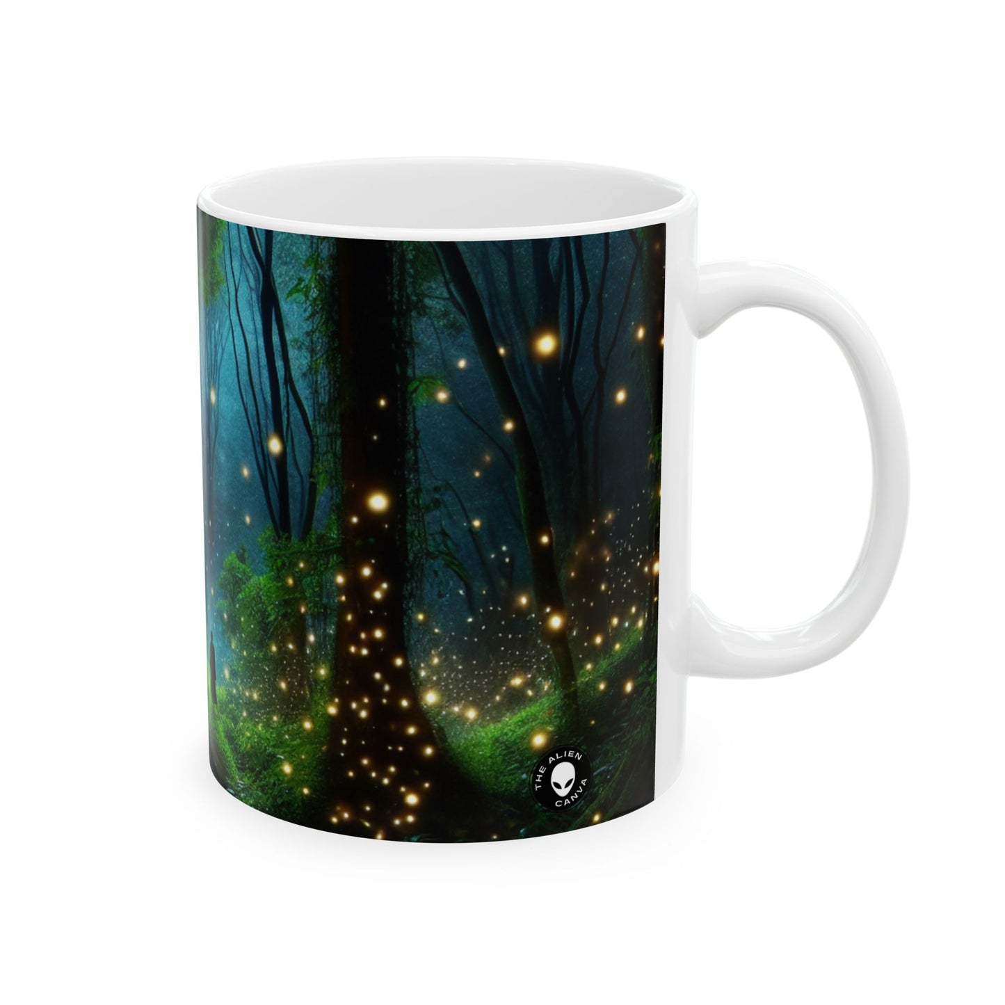 « Nuit enchantée » – Tasse en céramique Alien 11 oz