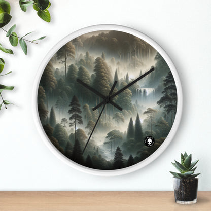 "Misty Forest Retreat" - The Alien Wall Clock