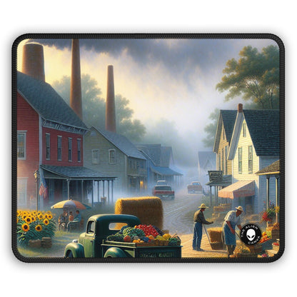 "Harvest Tranquility: A Midwest Farm Scene" - The Alien Gaming Mouse Pad Regionalism