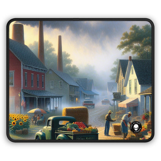 "Harvest Tranquility: A Midwest Farm Scene" - The Alien Gaming Mouse Pad Regionalism