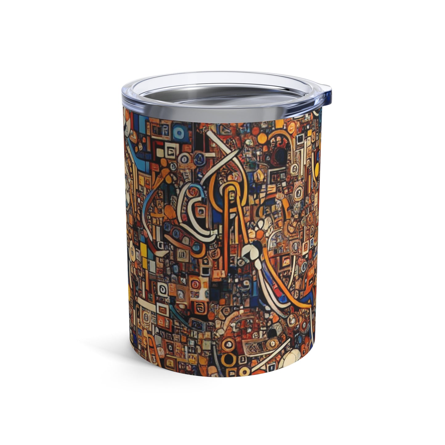 "Dadaist Delirium: A Chaotic Collage Adventure" - The Alien Tumbler 10oz Dadaism