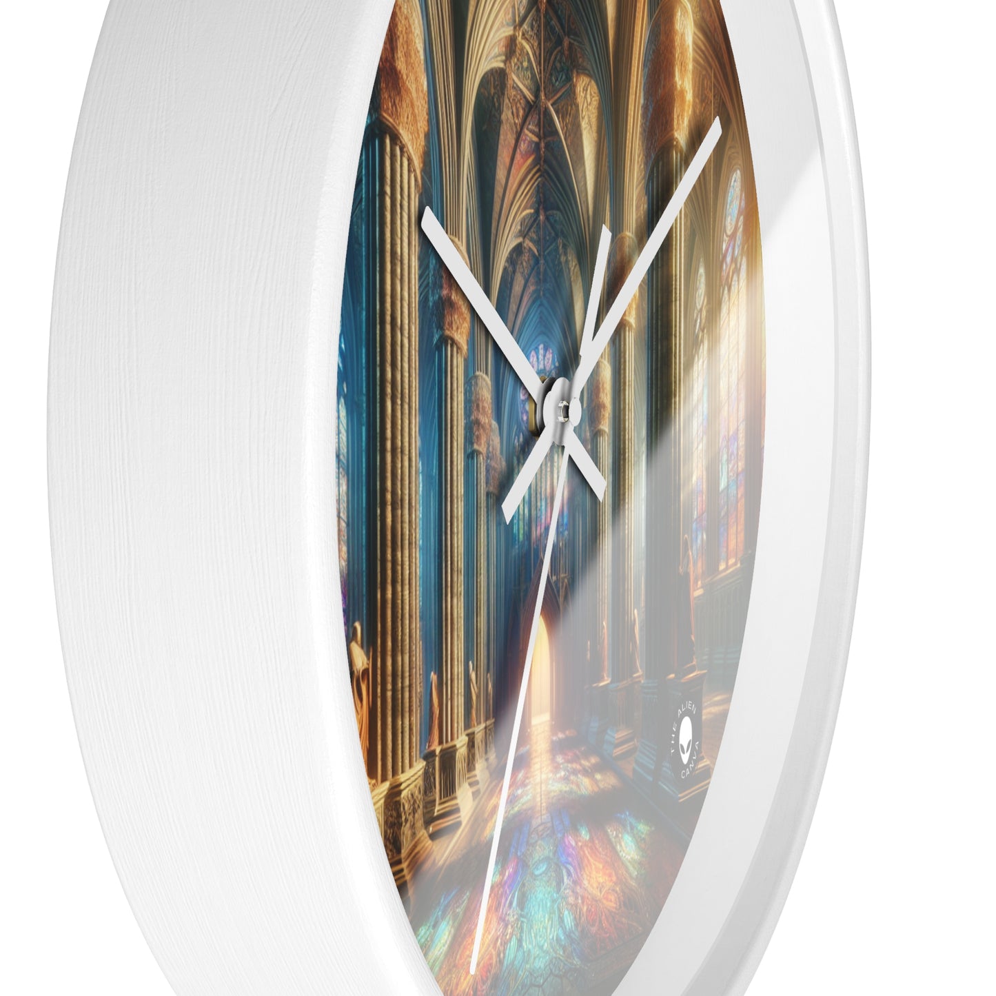 Shadows of the Gothic Cathedral - The Alien Wall Clock Gothic Art