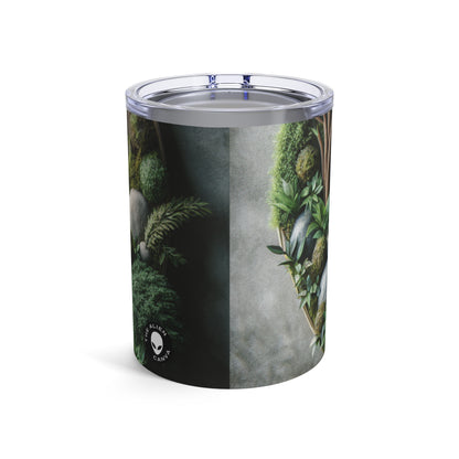 "Eco-Unity: Un viaje escultórico multisensorial" - La escultura ambiental Alien Tumbler de 10 oz