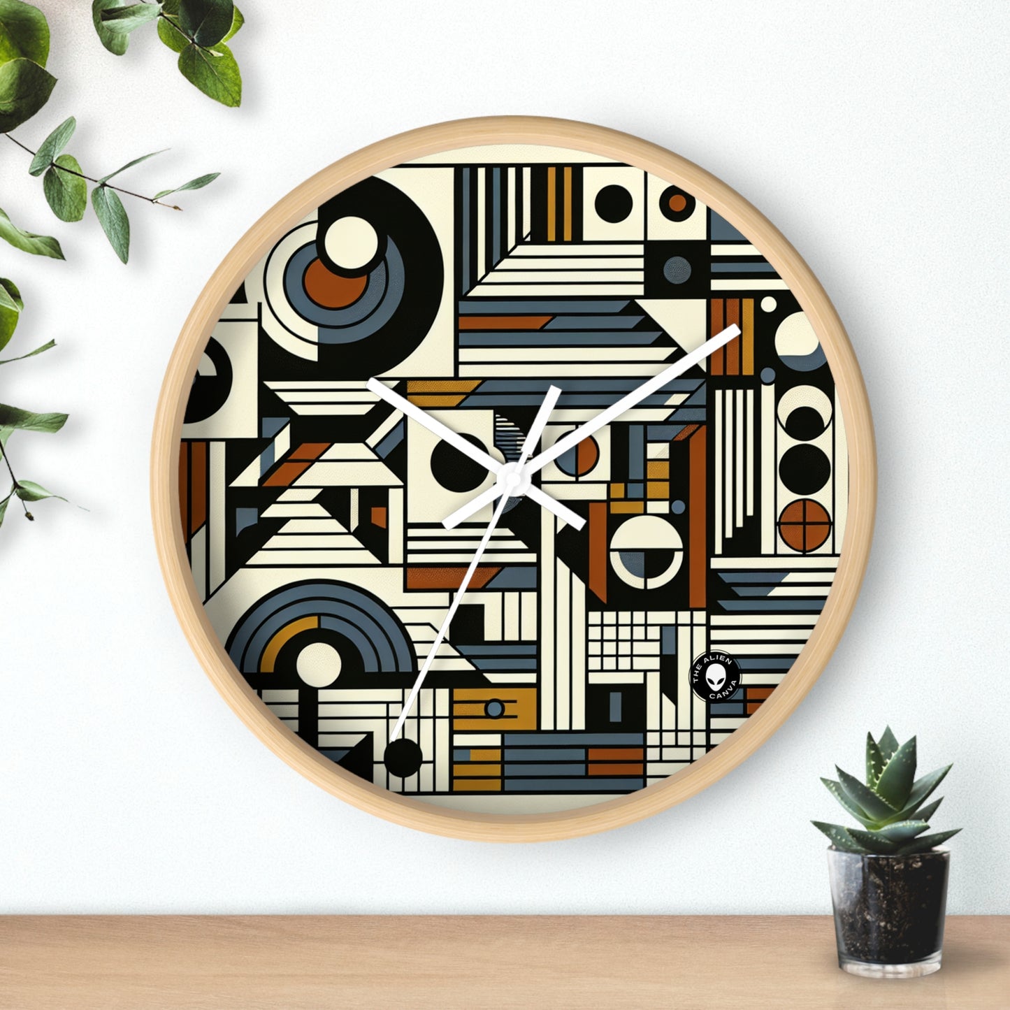 "Urban Elegance: A Concrete Art Exploration" - The Alien Wall Clock Concrete Art