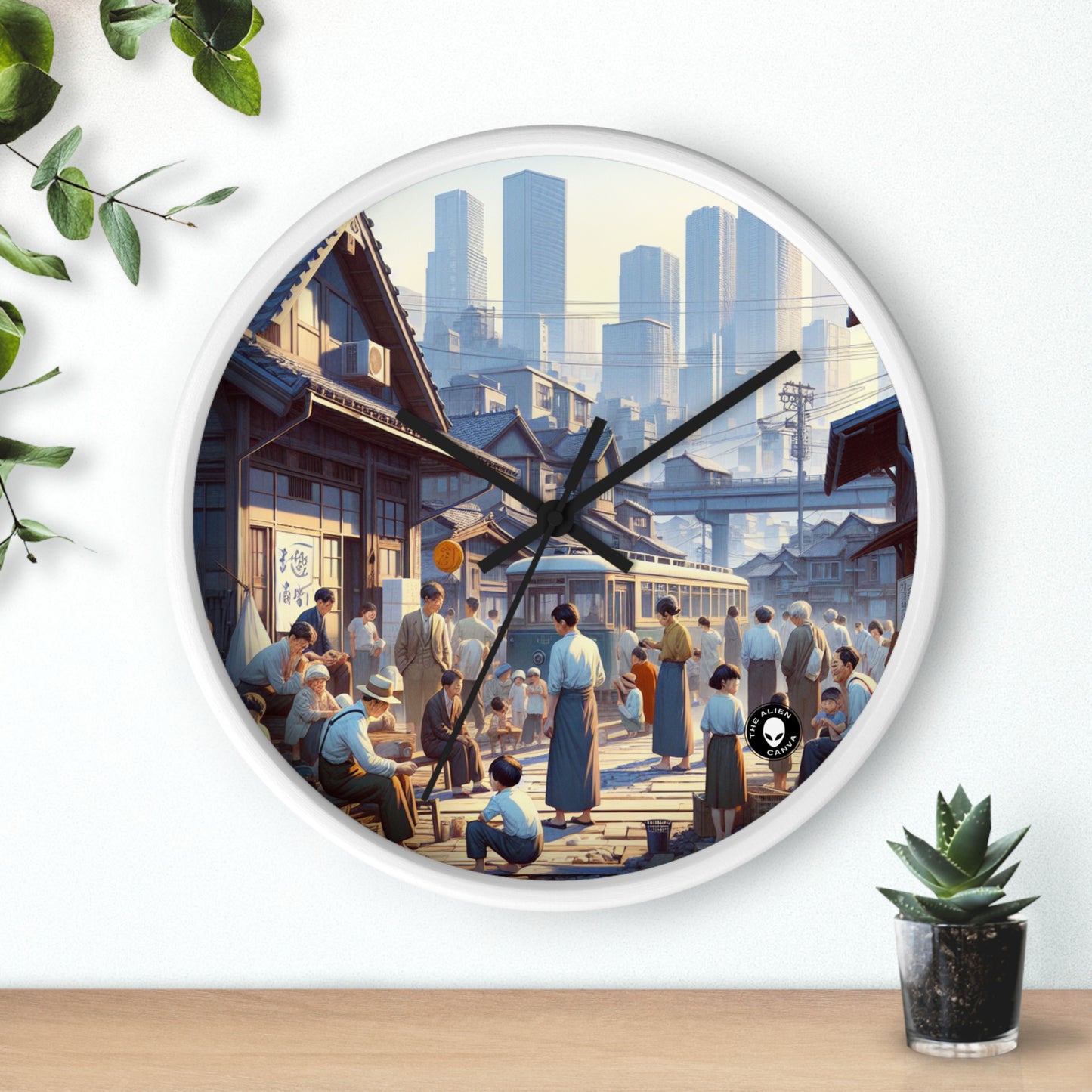 "Unity in Diversity: Community Garden" - The Alien Wall Clock Social Realism