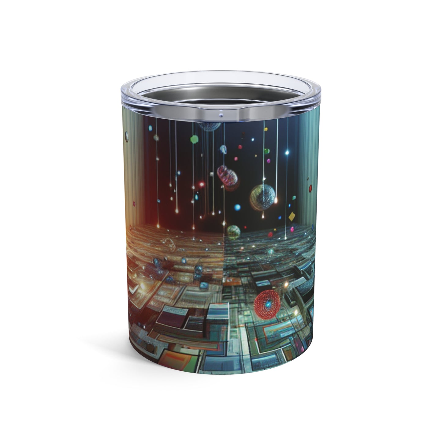 "Oasis enchantée : une expérience de jardin en réalité virtuelle" - The Alien Tumbler 10oz Art de réalité virtuelle