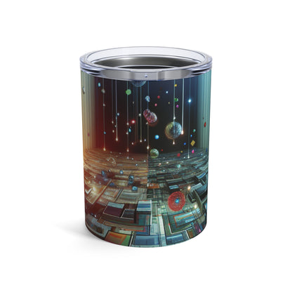 "Oasis enchantée : une expérience de jardin en réalité virtuelle" - The Alien Tumbler 10oz Art de réalité virtuelle