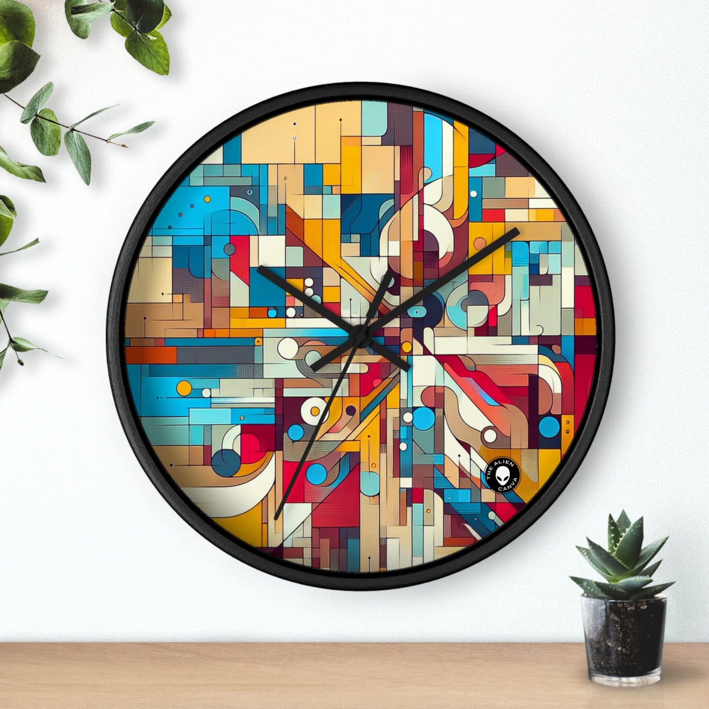 "Galactic Whirlwind: An Abstract Exploration of Cosmic Mysteries" - The Alien Wall Clock Abstract Art